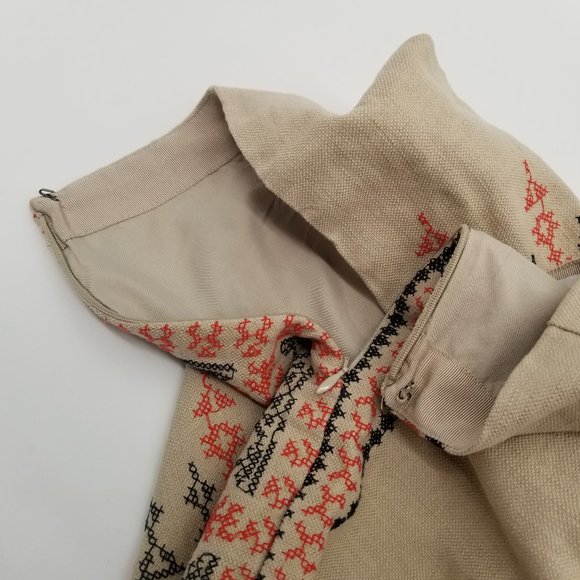 Loft | NWT Tan Ebroidered Skirt - 12 - Picture 7 of 11